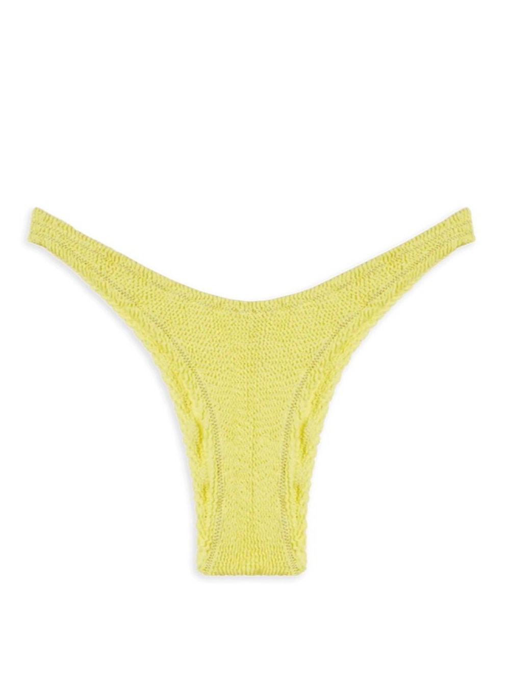 NWT Reina Olga Ginny Bikini Bottom in Pastel Yellow Butter Smocked Brazilian
